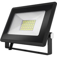 Led Bouwlamp 30 Watt - Led Schijnwerper - Aigi Iglo - Helder/koud Wit 6400k - Waterdicht Ip65 - Mat Zwart - Aluminium