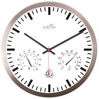 Wandklok Nextime Dia 25cm Wit Rc Aluminium