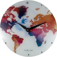 Wandklok Nextime Colorful Ø43 Glas Multicolor