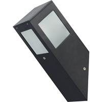 Led Tuinverlichting - Buitenlamp - Kavy 1 - Wand - Aluminium Mat Zwart - E27 - Vierkant