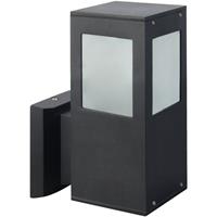Led Tuinverlichting - Buitenlamp - Kavy 2 - Wand - Aluminium Mat Zwart - E27 - Vierkant