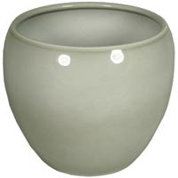 Bloempot In Kleur Misty Grijs Keramiek Voor Kamerplant H18.5 X D22 Cm- Plantenpotten Binnen