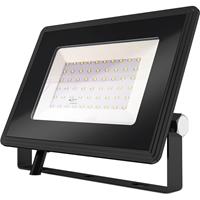 Led Bouwlamp 50 Watt - Led Schijnwerper - Aigi Iglo - Helder/koud Wit 6400k - Waterdicht Ip65 - Mat Zwart - Aluminium
