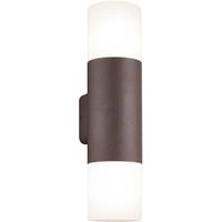 Led Tuinverlichting - Wandlamp - Trion Hosina - E27 Fitting - 2-lichts - Roestkleur - Aluminium
