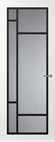 Svedex Binnendeuren Front FR500 Wit Zwart, Blank glas