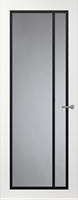 Svedex Binnendeuren Front FR502 Wit Zwart, Blank glas