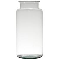 Bloemenvaas Van Gerecycled Glas Met Hoogte 35 Cm En Diameter 17 Cm - Melkbus Vazen