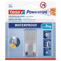 1x Tesa Rvs Haak Waterproof Powerstrips - Klusbenodigdheden - Huishouden - Verwijderbare Haken - Opplak Haken 1 Stuks