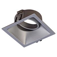 Mantra Inbouwlamp Comfort, hoekig, aluminium