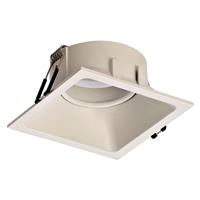 Mantra Inbouwlamp Comfort, hoekig, mat wit