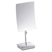 Praxis Make-up spiegel rechthoek 5x vergrotend staand chroom 21x13cm