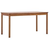 VidaXL Eettafel 140x70x73 cm grenenhout honingBruin