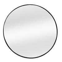 Praxis Spiegel Lounge rond zwart Ø60cm