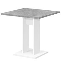 FMD Eettafel 70 cm betongrijs en wit