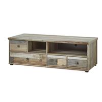 Lowboard Fernsehtisch Vintage Driftwood Braun BRANSON-36 BxHxT ca. 130x43x52cm