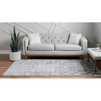 Home24 Laagpolig vloerkleed Titan Trellis II, Top Square