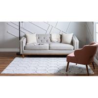 Home24 Laagpolig vloerkleed Titan Trellis II, Top Square