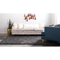 Home24 Hoogpolig vloerkleed Shaggy Shag I, Top Square