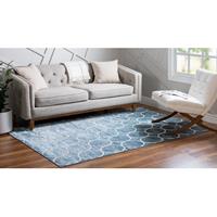 Home24 Laagpolig vloerkleed Titan Trellis II, Top Square