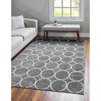 Home24 Laagpolig vloerkleed Titan Trellis II, Top Square