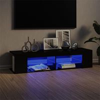 VidaXL Tv-meubel Met Led-verlichting 135x39x30 Cm Hoogglans Zwart