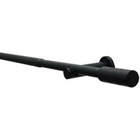 GARDINIA Kreta Zylinder 1-läufig, Ø 16/19 mm, schwarz-matt Größe Länge ca. 120-210 cm