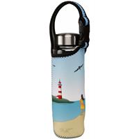 GOEBEL PORZELLAN GMBH Goebel Trinkflasche Ocean Love, Glasflasche mit Neoprenhülle, Scandic Home, Glas-Kombi, Bunt, 700 ml, 23101571