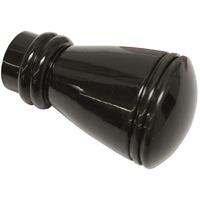 SUNPRO24 Endknopf Siro für Ø 20 mm schwarz