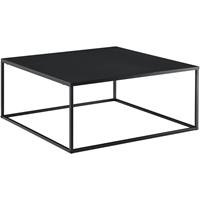 [EN.CASA] Couchtisch Lebus 38x85x85 cm Metall Schwarz Matt