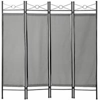 Tectake - Room Divider Ruimtedeler Kamerscherm Grijs - 403555