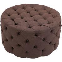 CLP Sitzhocker Drancy Stoff-braun-XL