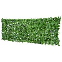 Outsunny Sichtschutz Künstliche Hecke Wanddekoration 1x3m Hellgrün - dunkelgrün - 