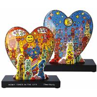 GOEBEL PORZELLAN GMBH Goebel Figur James Rizzi - Heart times in the City, Dekofigur, Porzellan, Bunt, 23 cm, 26102831