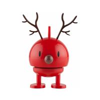 HOPTIMIST Baby Blitzen Bumble, Klein, Wackelfigur, Deko- / Spielidee, Kunststoff, Rot, 9005-40