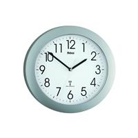 Mebus 52451 Wandklok Zendergestuurd 25 cm x 4 cm Zilver