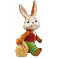 GOEBEL PORZELLAN GMBH Goebel Figur Osterbescherung, Hasenfigur, Osterhase, Dekofigur, Ostern, Steingut, Bunt, 66844641