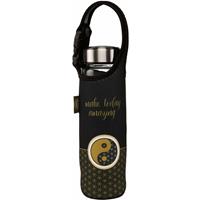 Goebel Drinkfles Yin yang met edelstalen deksel in individueel gedessineerde neopreen hoes, 700 ml