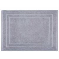 Atmosphera Badkamerkleed/badmat voor vloer - 50 x 70 cm - ZilverGrijs