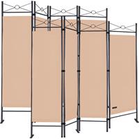 CASARIA 2er Set Paravent Lucca 180x163 cm Verstellbar Raumteiler Trennwand Umkleide Sichtschutz Spanische Wand Rose