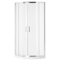 Douchecabine gehard glas zilver 80 x 80 x 185 cm JUKATAN