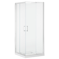 Douchecabine gehard glas zilver 90 x 90 x 185 cm TELA