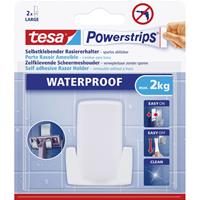 Tesa Rasiererhalter Powerstrip weiß, waterproof - 