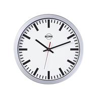 Wandklok met kunststof behuizing, Ø 300 mm, kwartsuurwerk, cijferblad wit