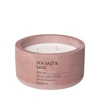 Blomus FRAGA Duftkerze Sea Salt & Sage, Duft Kerze, Candle, Beton, withered rose, 7 cm, 65956 - 