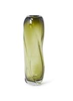 Ferm Living Water Swirl Vase Hoch Moosgrün