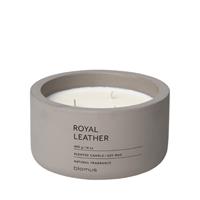 Blomus FRAGA Duftkerze Royal Leather, Duft Kerze, Candle, Beton, Satellite, 7 cm, 65961 - 