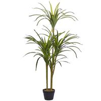 Beliani Dracaena Anita Kunstplant Synthetisch Materiaal 55 X 55 Cm