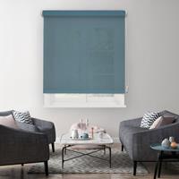 Madeco manueel lichtdoorlatend rolgordijn zink blauw 120x190cm