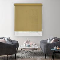 Madeco manueel lichtdoorlatend rolgordijn mosterdgeel 150x190cm