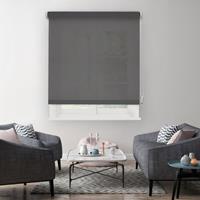 Madeco manueel lichtdoorlatend rolgordijn antraciet effen 150x190cm